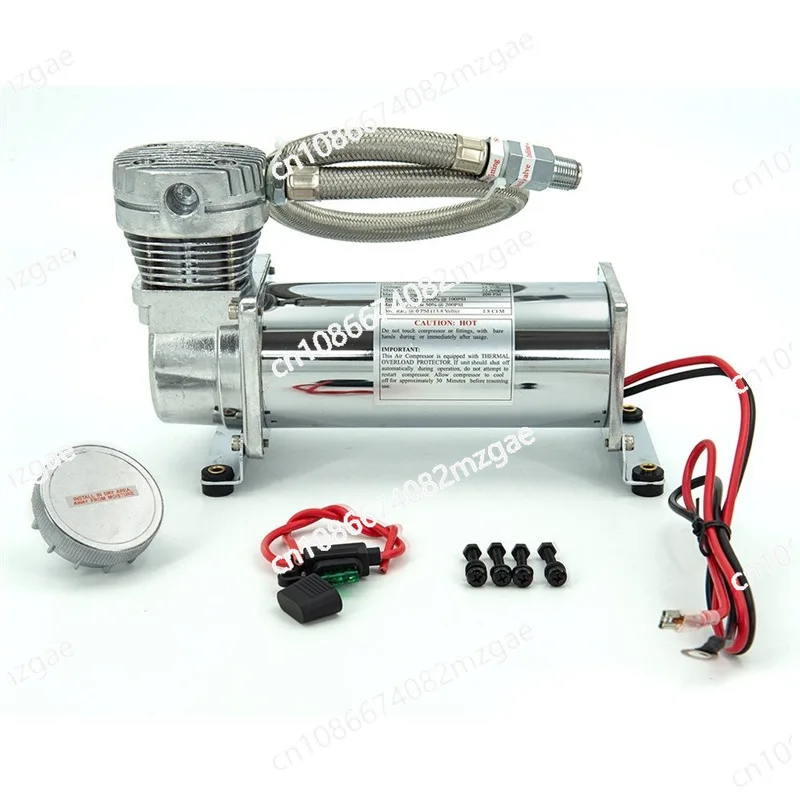 Compact 12V Car Air Compressor Pump for Tires, Heavy-Duty Inflation for Vehicle Chassis and Suspension Systems