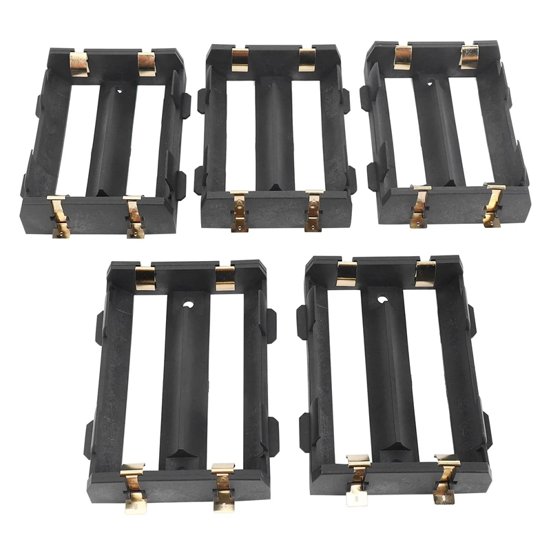 5Pcs/Lot 2 X 26650 Battery Holder SMD With Bronze Pins 26650 Battery Storage Box TBH-26650-2C-SMT