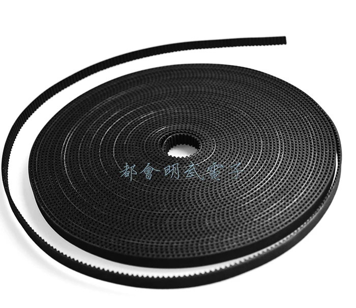 2GT-6mm Opening With Rubber Opening With Timing Belt 3D Printer Transmission Belt GT2