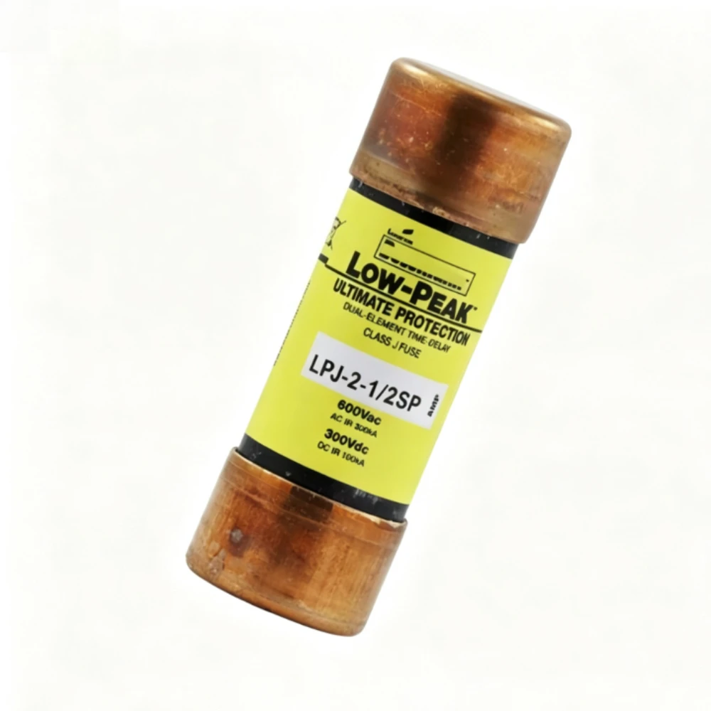 10Pcs LPJ-2-1/2SP 2.5A 600VAC Class J Time Delay Fuse, Dual-Element Current Limiting Low-Peak Industrial Circuit Protection