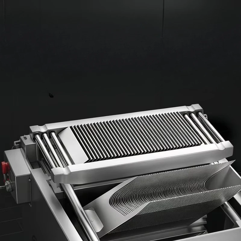 Professional automatic oblique fish fillet cutting machine stainless steel fresh fish meat cutting machine