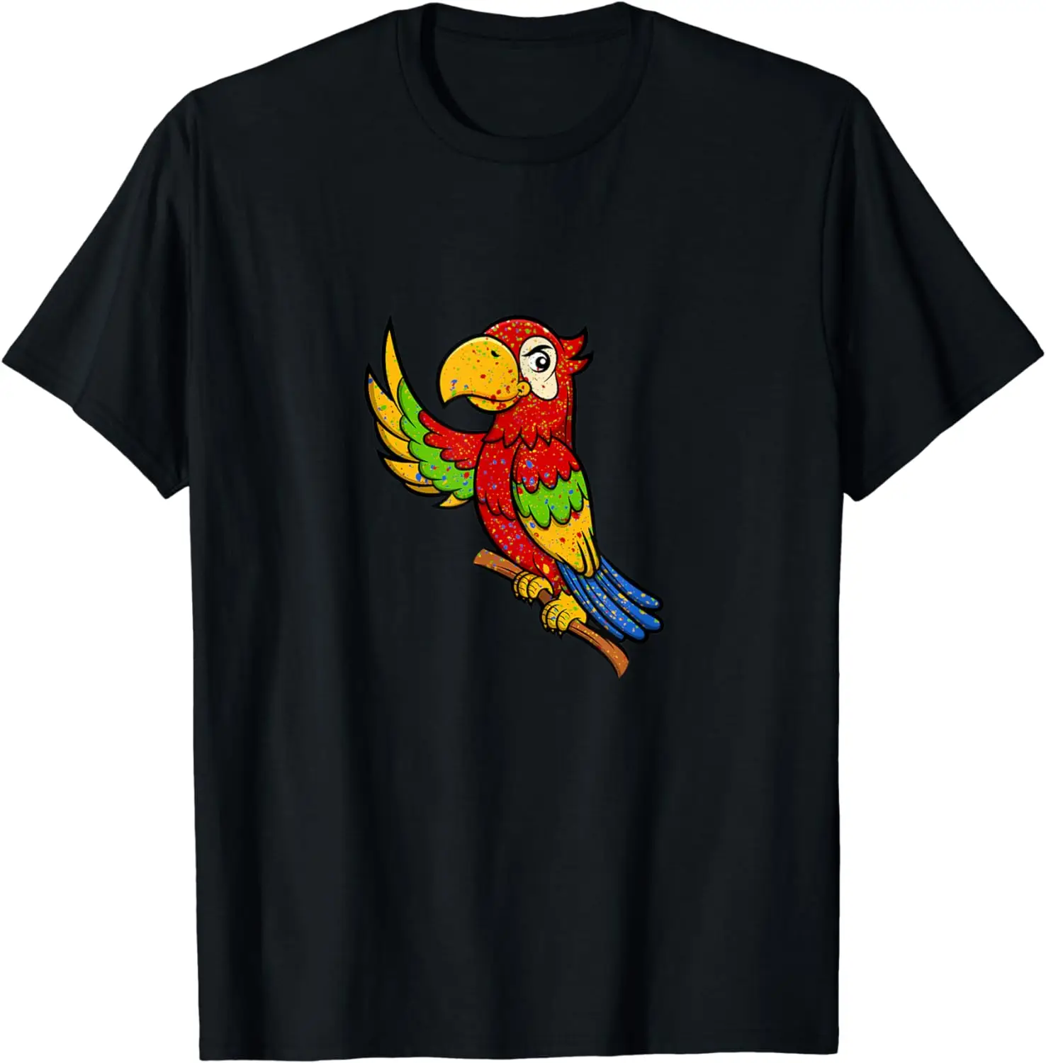 2024 New Summer Natural Crane Bird Painting Watanabe Seiko Color T-shirt