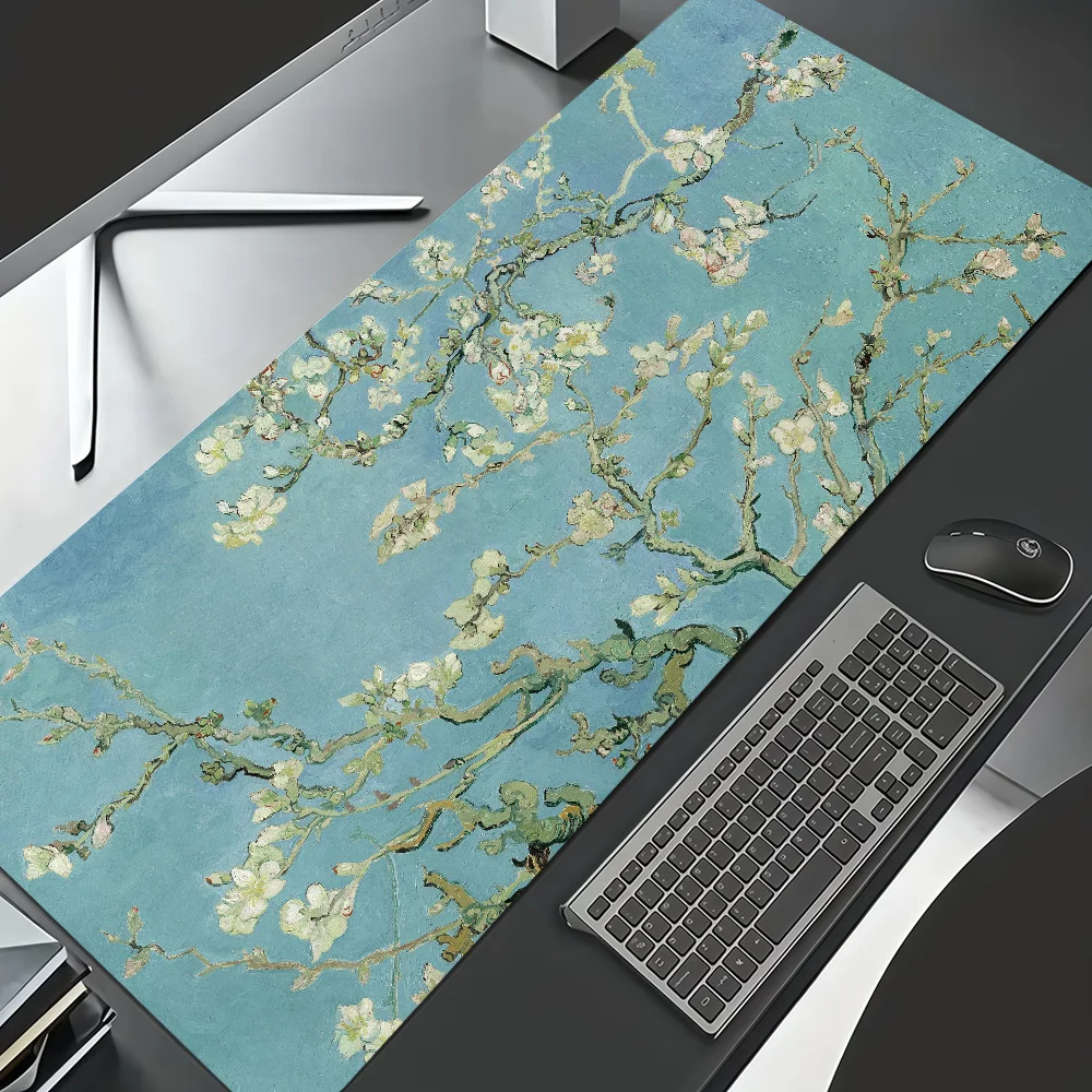 Starry Vintage Van Gogh Mouse Pad Non-slip Thickened MousePad Large Writing Lockedge Gaming Cushion Office Student