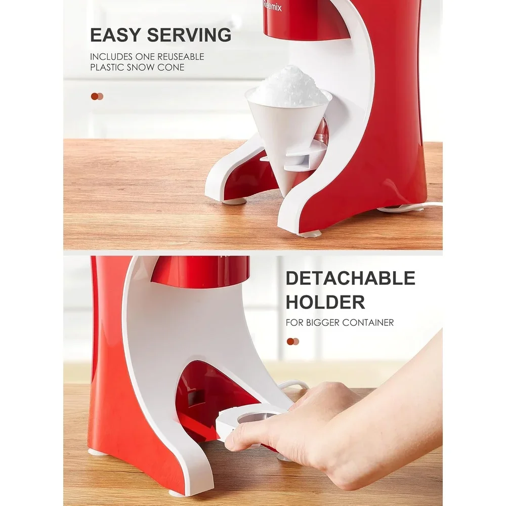 ماكينة صنع الثلج ماكينة صنع مخروط الثلج ماكينة سلوشي لتقوم بها بنفسك ماكينة حلاقة الثلج لحفلات الكوكتيل المجمدة سهلة الاستخدام المنزلي أجهزة المطبخ #5