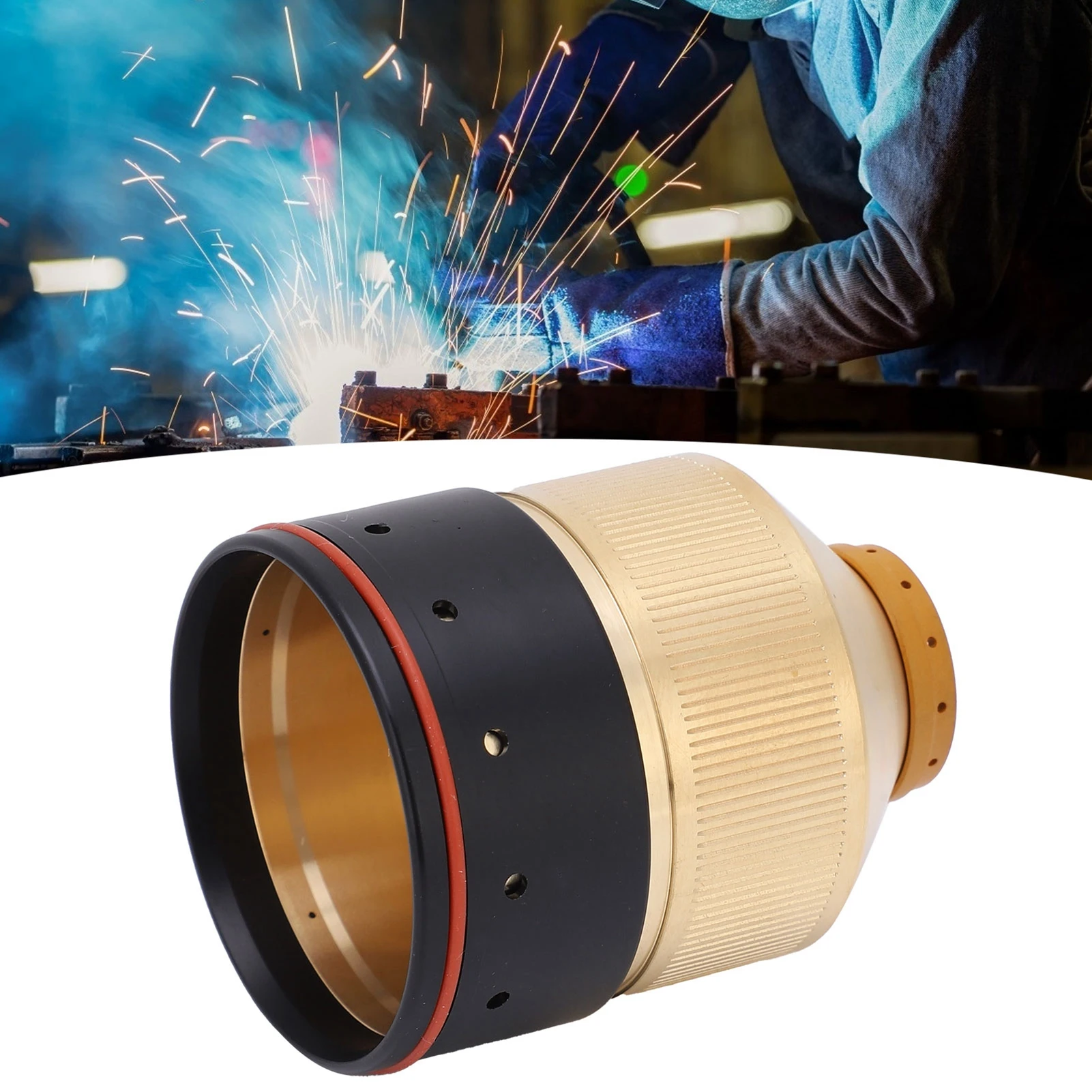 220756 Cover Copper Fixed Cover Inner Fixed Cover Replacement Corrosion‑Resistant Plasma Cutting Accessory 220756 80‑130A