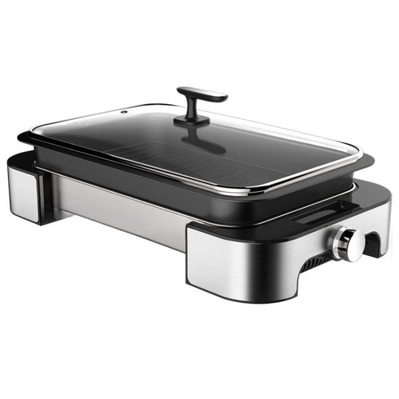 

Electric grill pan Household smokeless barbecue pan Electric Grilled meat