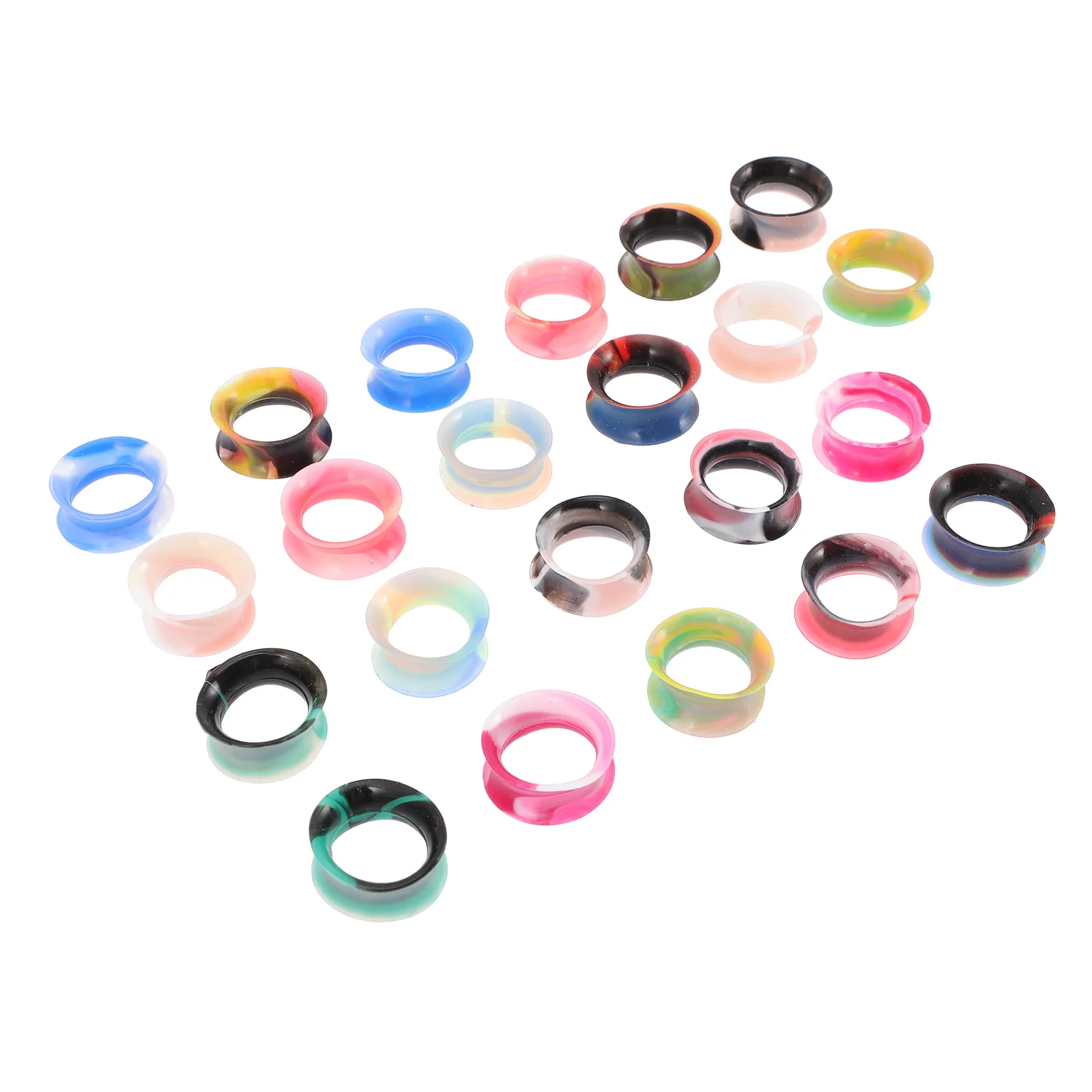 

11 Pairs Auricle Earrings Gauges Stretchers Silicone Piercing Expander Silica Gel Stretching Men Women