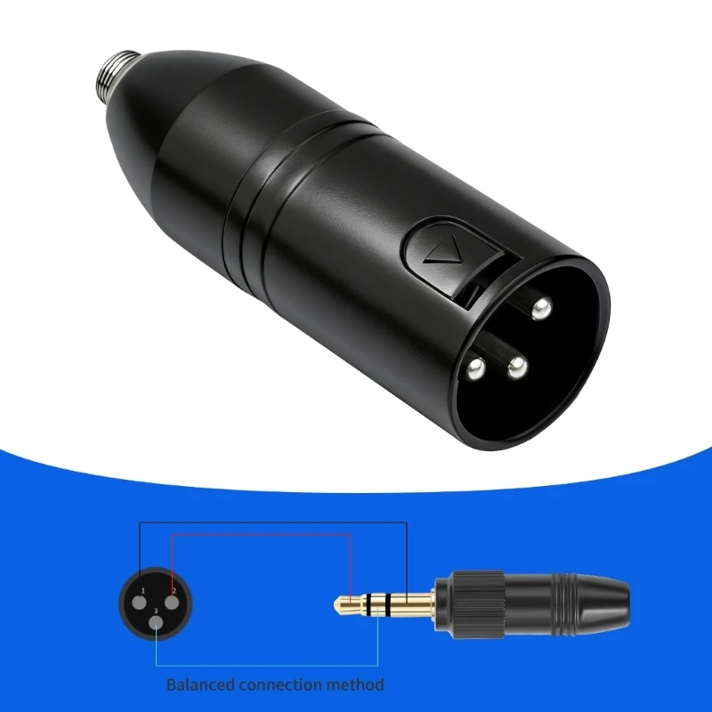 XLR to 3.5Mm Adapters Durability 3.5Mm To XLR Mics Converters Gold Plate Connectors 83CF