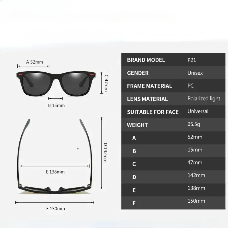 Men's Polarized Sunglasses Luxury Driving Sun Glasses for Men Classic Male Eyewear Sun Goggles Travel Fishing Sunglasses UV400 image 6