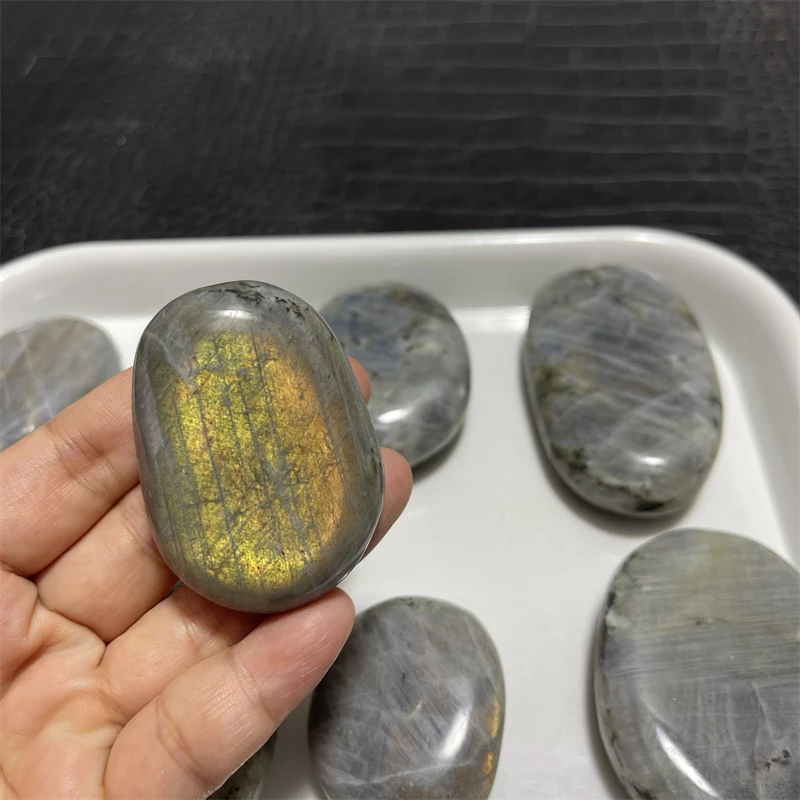 1kg Natural Labradorite Crystal Tumbled Palm Gem Stone Wholesales Price