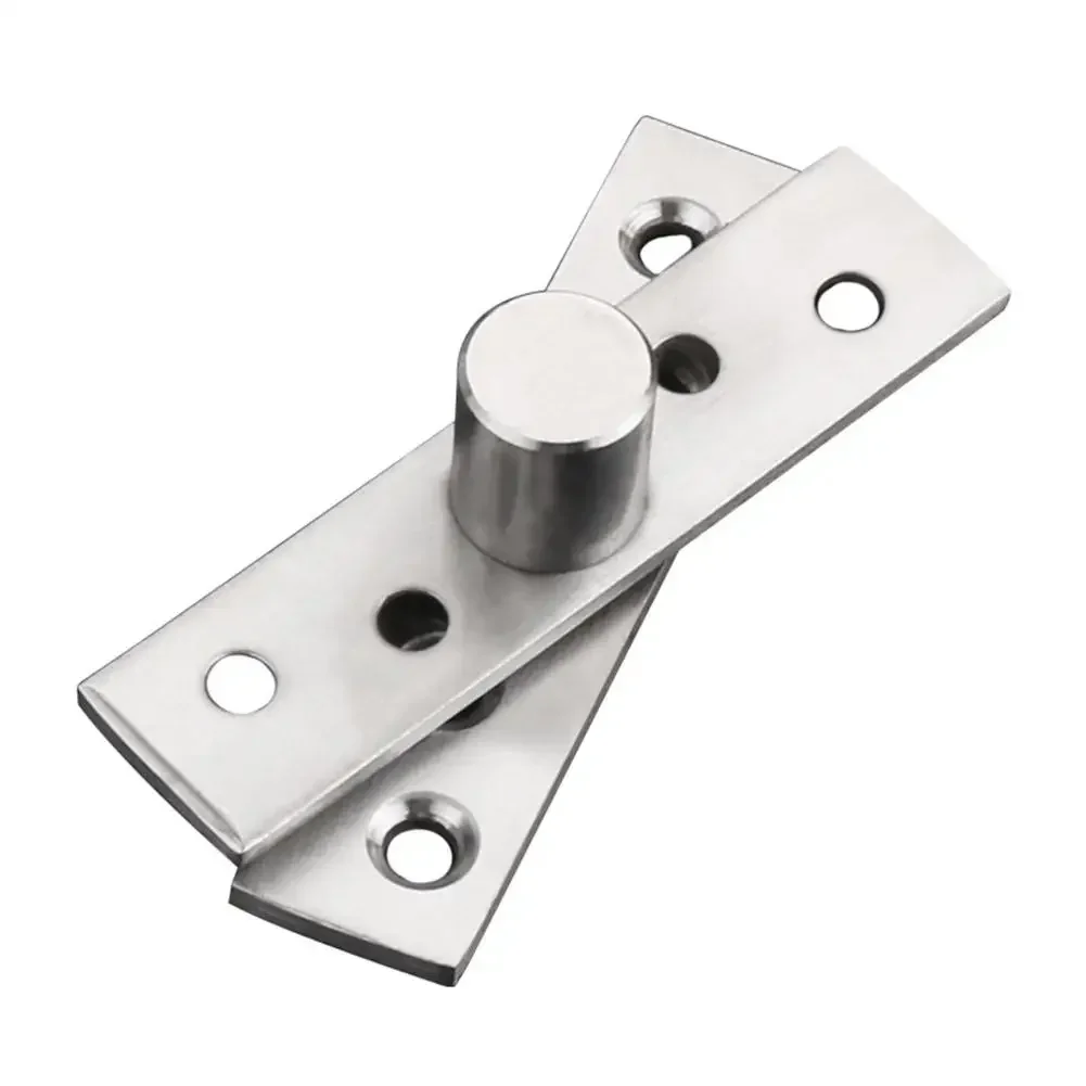 4PCS Heavy Duty Stainless Steel Pivot Hinges for 360 Degree Rotation Great for Display Cabinets and Shower Doors