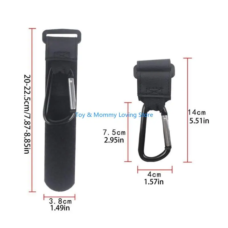 Y1QF Stroller Hooks Pushchair Hook Upgrade Pram Carabiner Hook for Hanging Bag Purse Universal Stroller Accessories