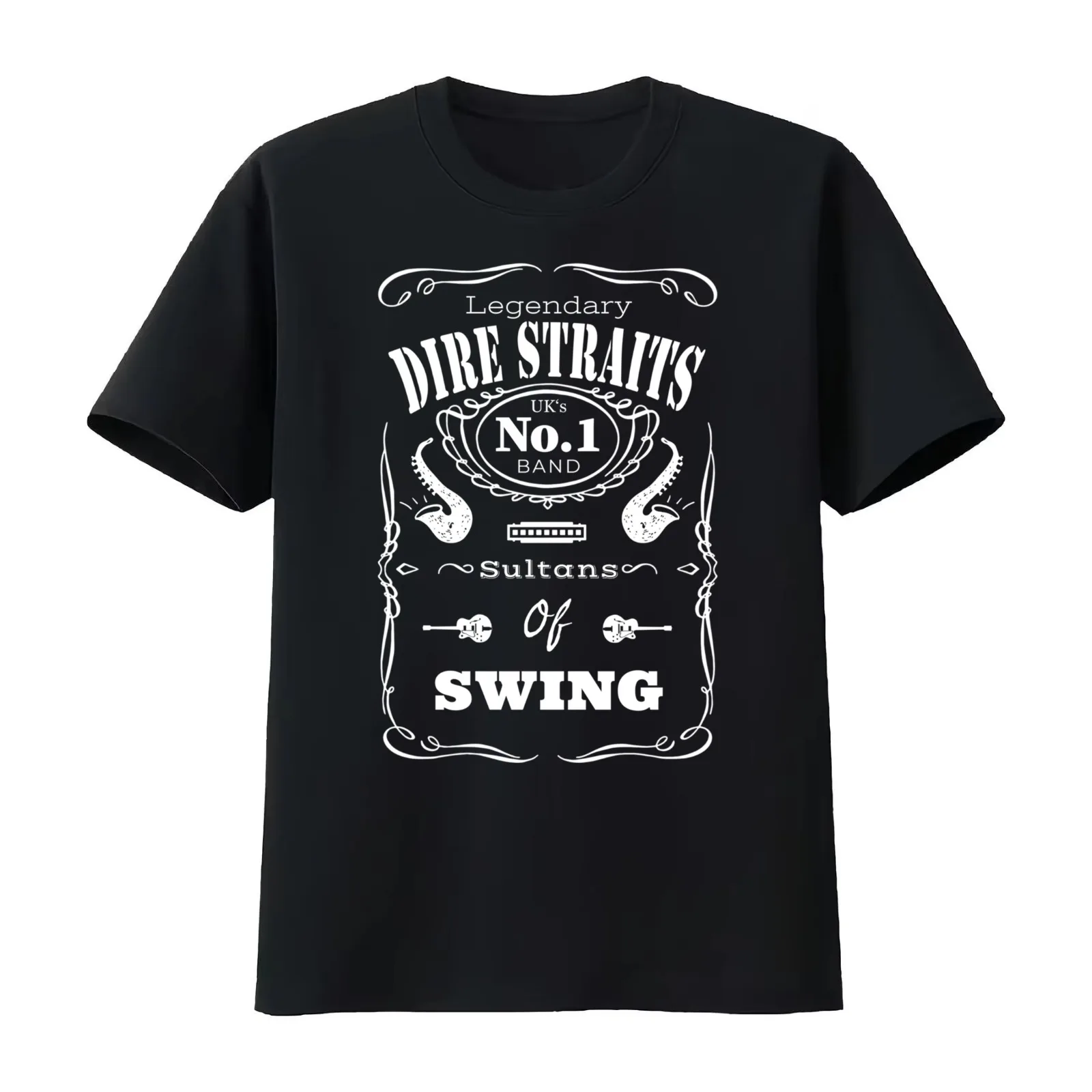 Sultans of Swing T-Shirt Summer Casual Cotton Tee Oversized Streetwear Tops Vintage Graphic Print Loose Fit Short Sleeve