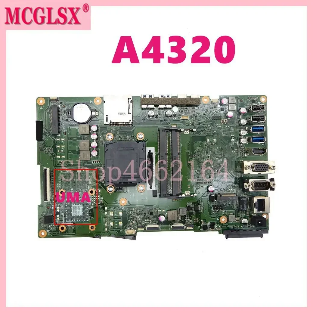 A4320 UMA / DIS(GT930M-V2G GPU ) Motherboard For Asus A4320 A6420 Mainboard REV1.2 DDR3 Fully Tested Working