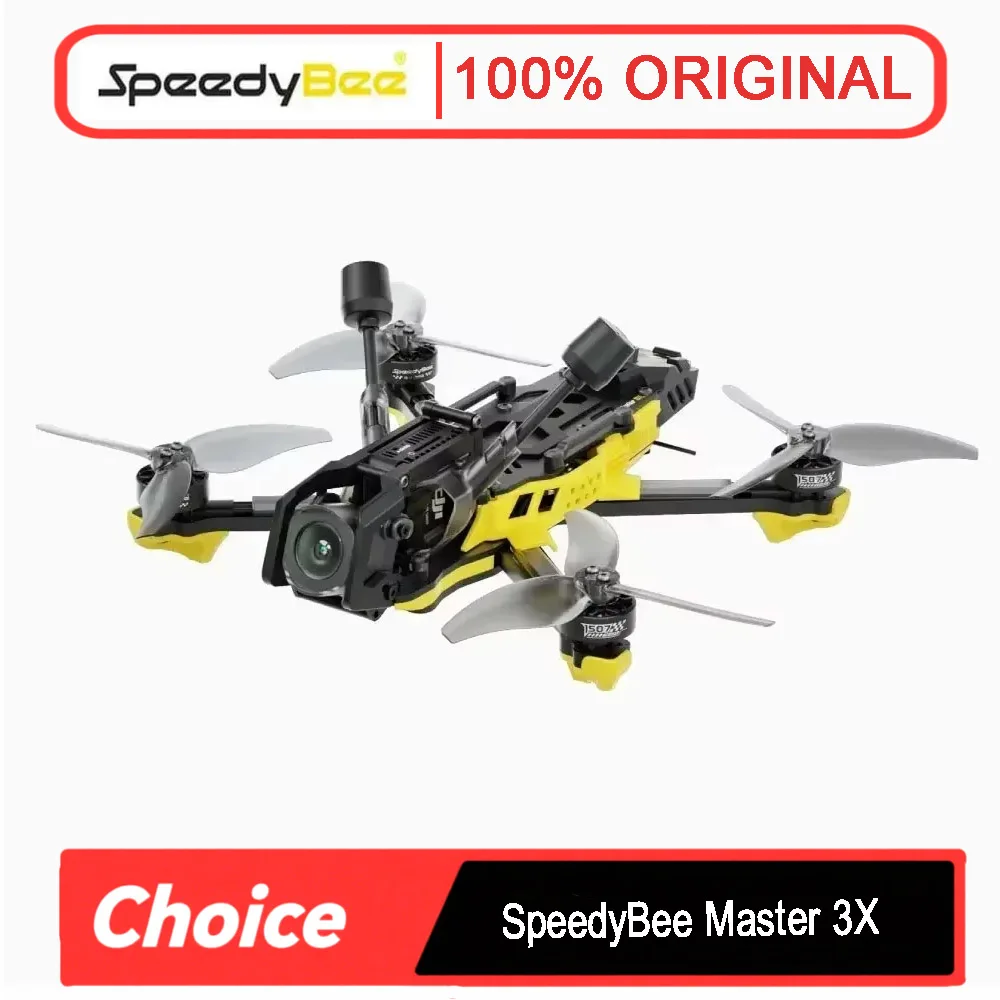 

Модульный гоночный дрон SpeedyBee Master 3X FPV — O3/O4 Pro HD Digital VTX | Легкая прочная рамка для фристайла и гонок