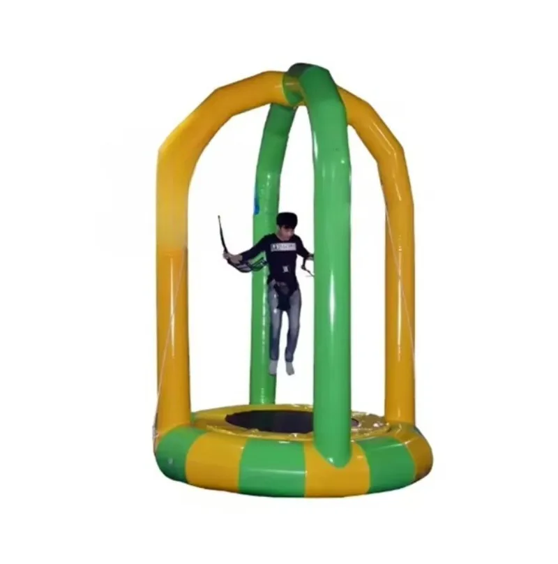 Inflatable bungee jumping 4m diameter 5m high child bungee jumping inflatable trampoline inflatable sports game single
