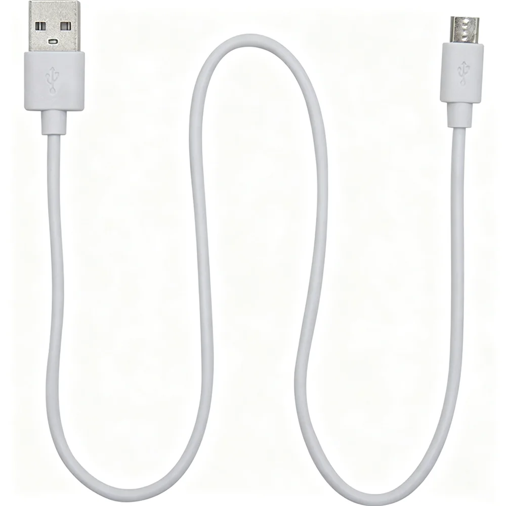 USB A to Micro USB / Type‑C Charging Cable, Black White Short Cord for Mobile Phone Wholesale Replacement Charger Wire