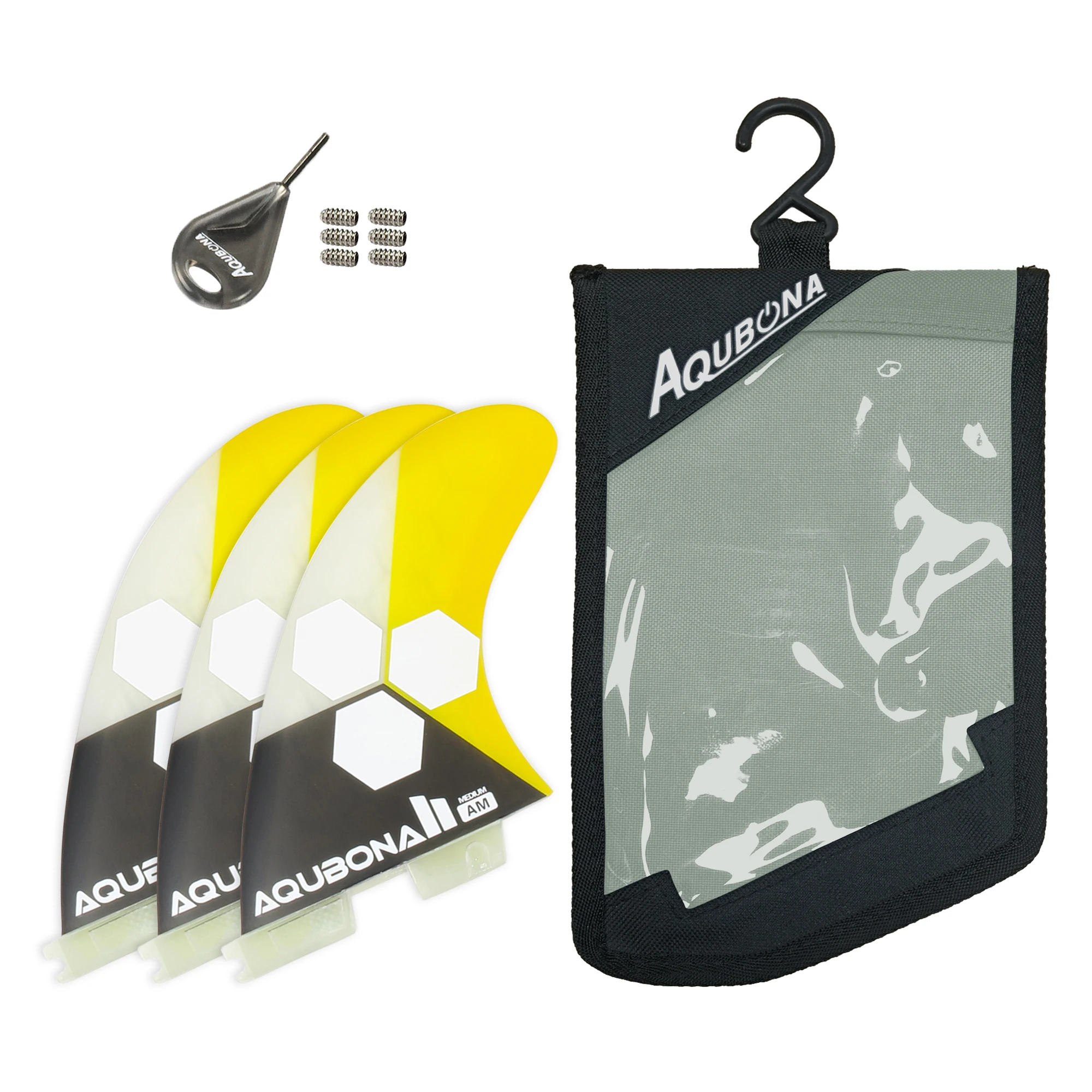 

Dual Tab II AM FINS Surfboard Fiberglass Fins for Surfing, Multiple Colour Medium