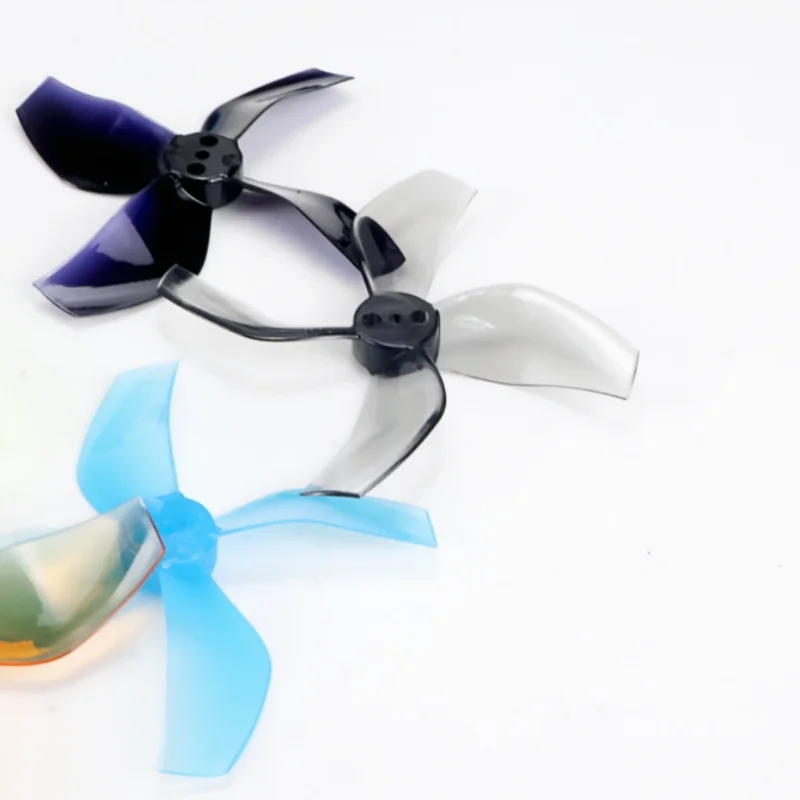 8쌍 16개 젬팬 D51 51mm 2020 2X2X4 4-블레이드 PC 프로펠러 1.5mm RC FPV 프리스타일 2인치 시네웁 덕티드 드론 DIY 부품