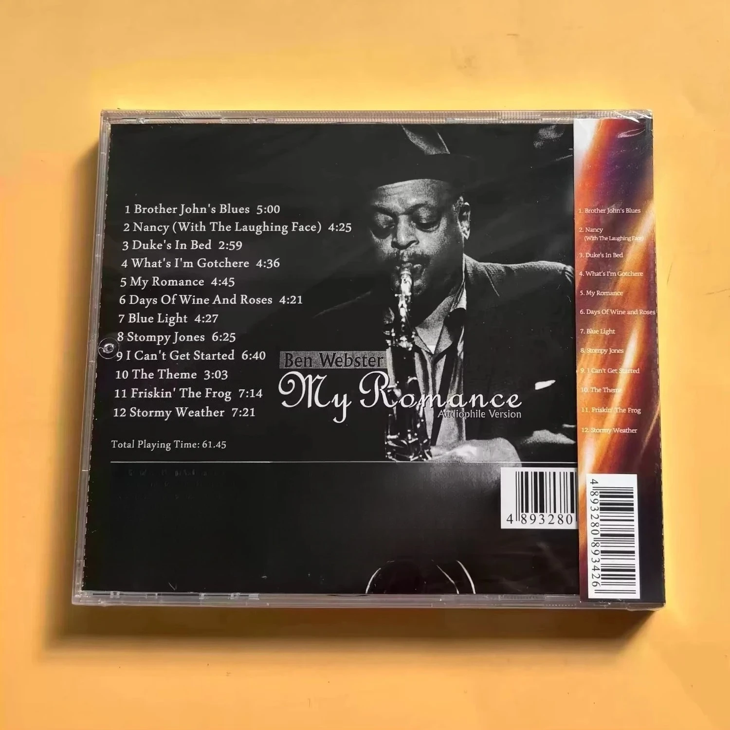 Tenor Sax Jazz Audiophile Album, Tube Amp B&W Device Cover, DSD 32Bit/192kHz Mastering Lossless Collectible CD