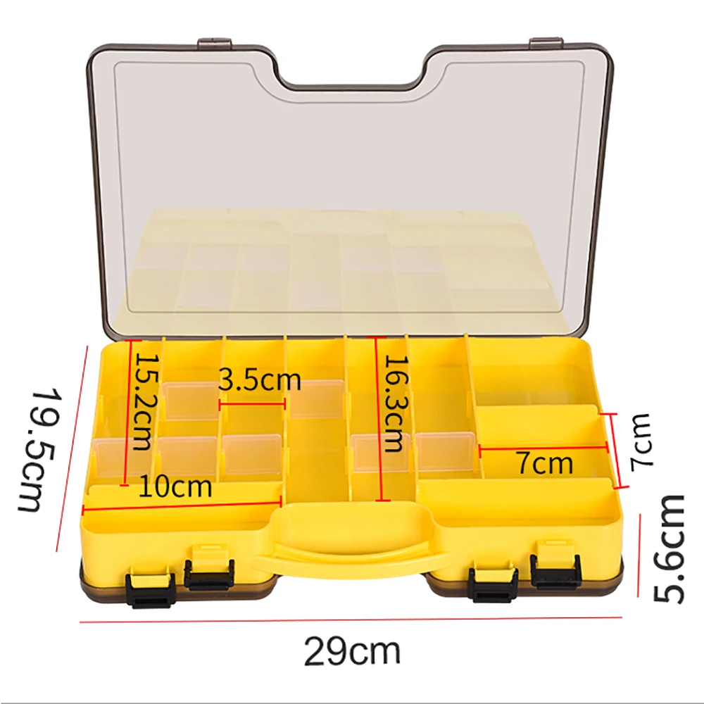 Caja de pesca grande con compartimentos para señuelos - imagen 3