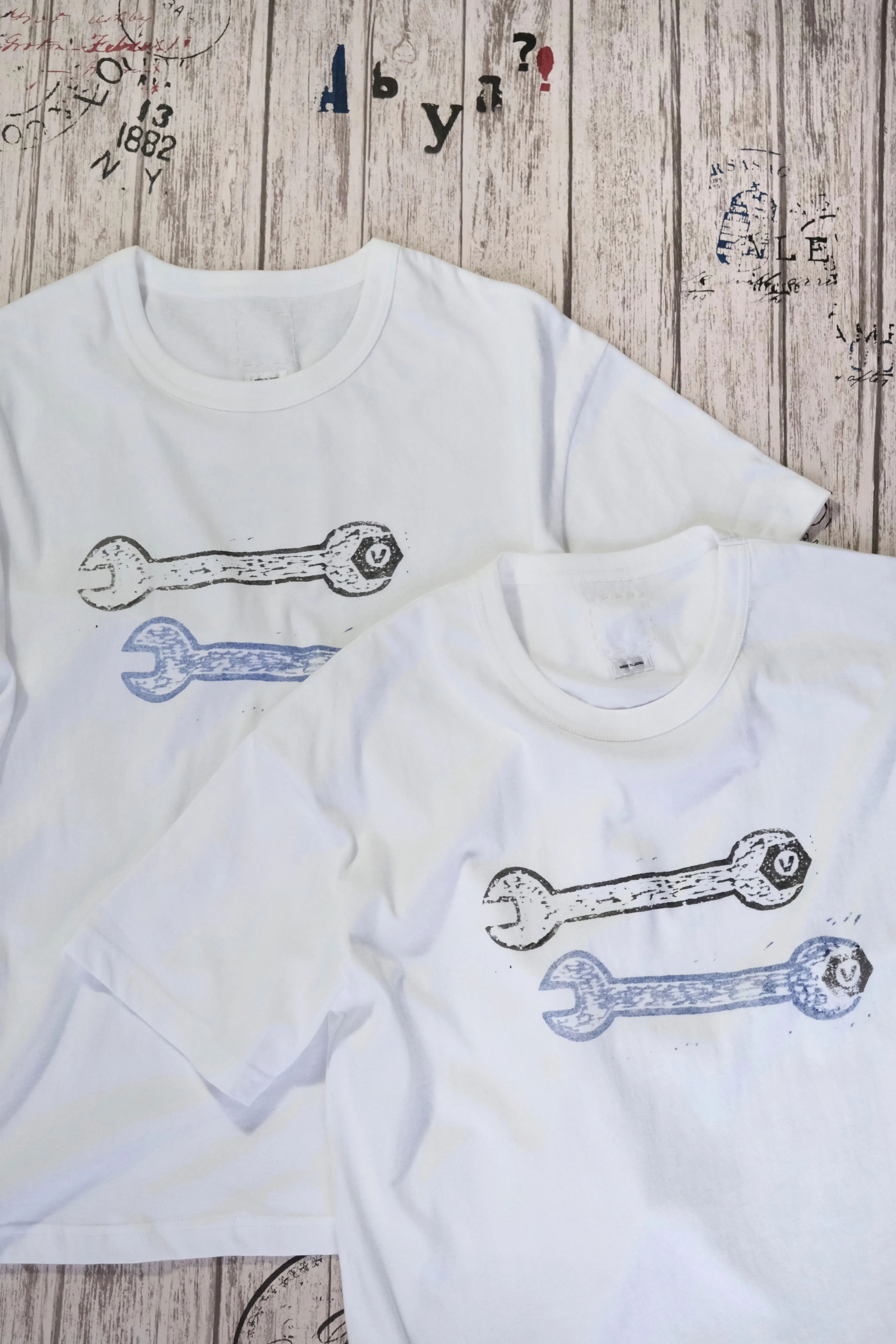 

2025 VISVIM JUMBO TEE S/S VV SPANNER loose and old printed short sleeve tee