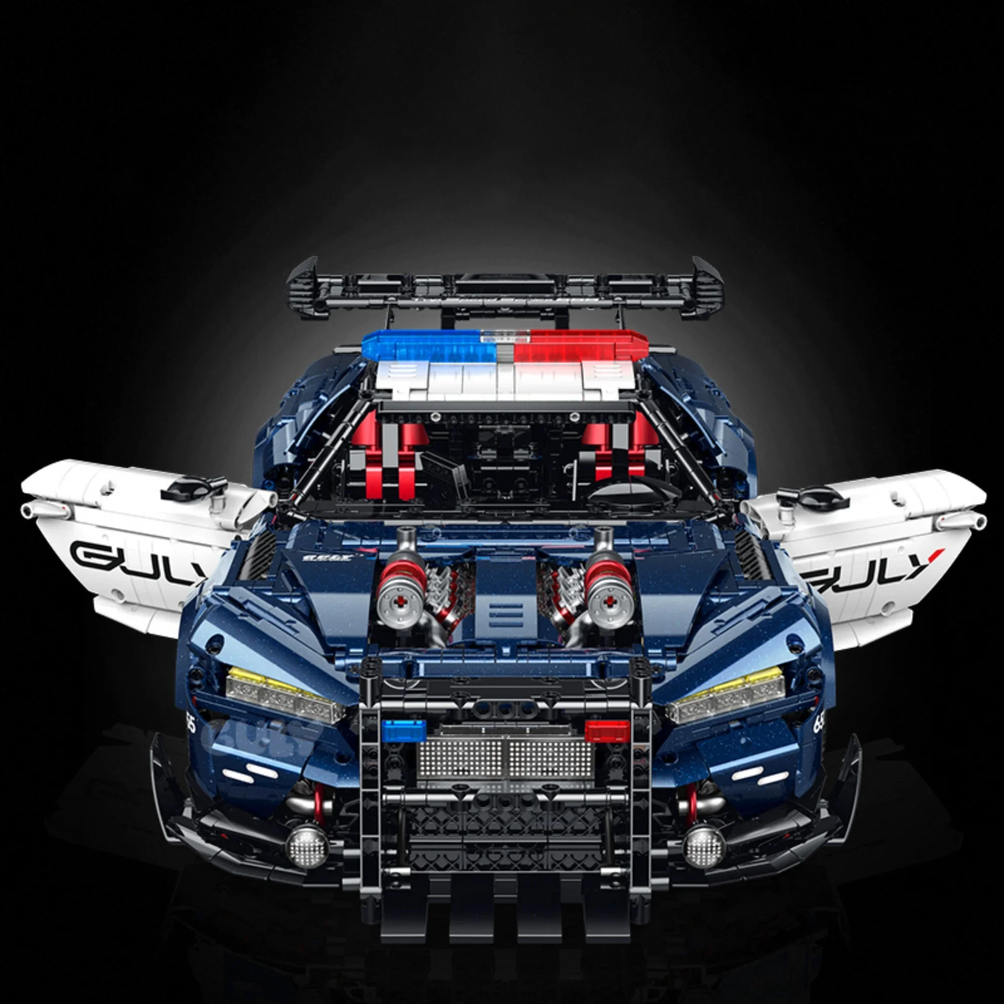 

3975 Pcs 1:8 Technical Police Supercar Building Blocks 10655 RC LED Sport Car Police Vehicle Model Bricks Idea Toy Adults Gifts