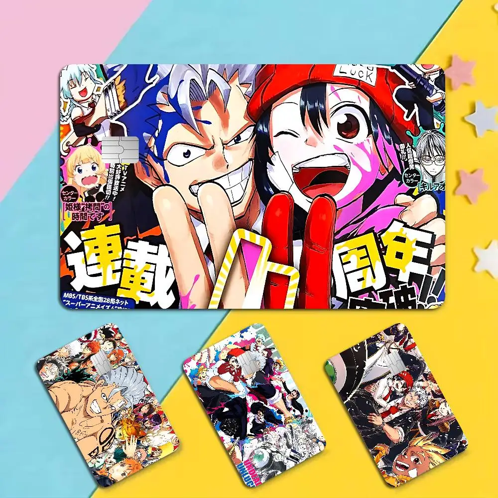 Undead Unluck Anime Anime Front Cover Film Sticker Skin for Credit Debit Card Small Large Chip