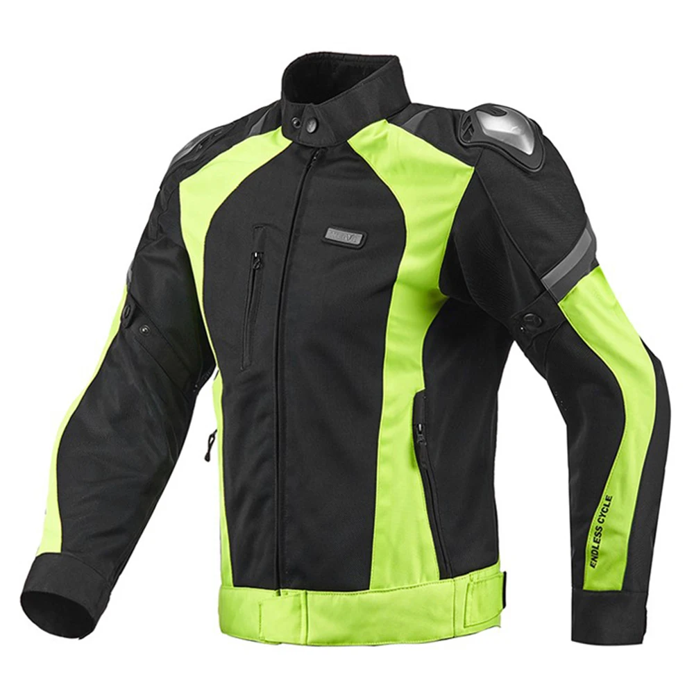 เสื้อแจ็กเก็ตมอเตอร์ไซค์กันลมกันลมเสื้อแจ็กเก็ตมอเตอร์ไซค์กางเกงปั่นจักรยานตาข่ายระบายอากาศสำหรับฤดูร้อนกลางแจ้งกันลม