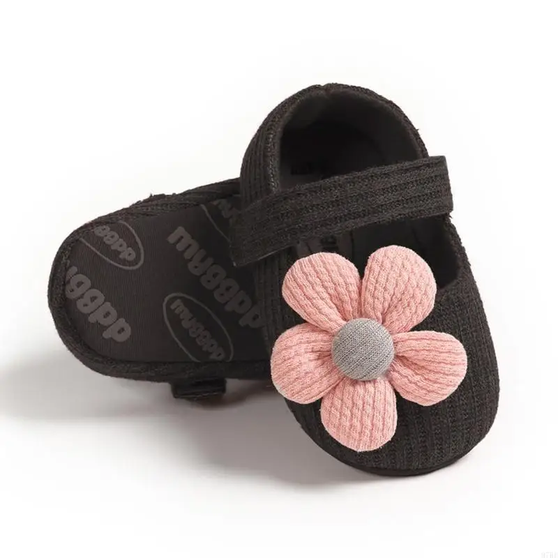 97BE أحذية للأطفال الرضع من الأولاد والبنات بلون واحد، أحذية للأطفال الصغار، أحذية الأميرة، الخطوة الأولى، حذاء المشي، هدية