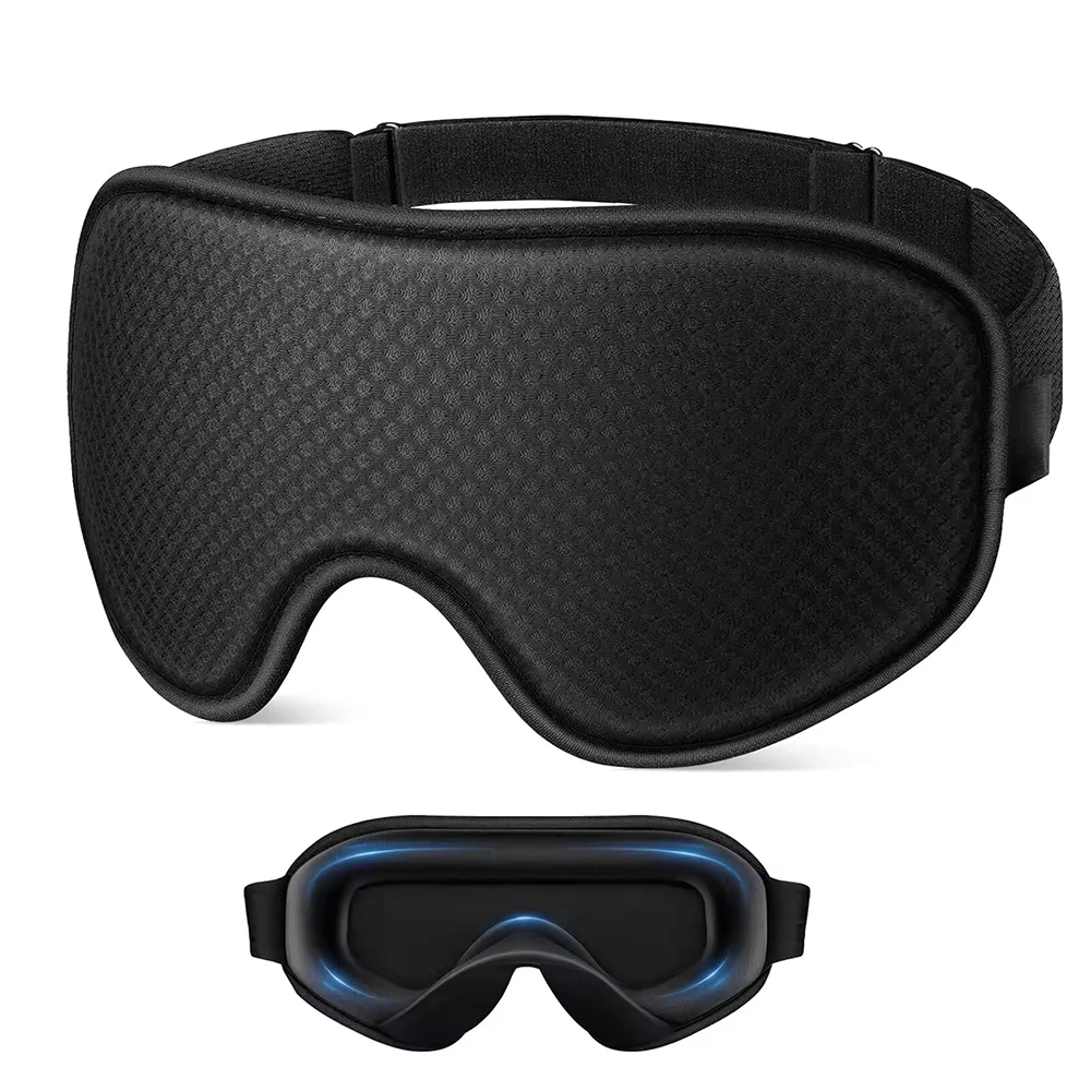 Schlafmaske, Verdunkelungs-Augenmaske zum Schlafen - 3D atmungsaktive, weiche, bequeme Augenmaske zum Schlafen - Verstellbarer Riemen, Unisex