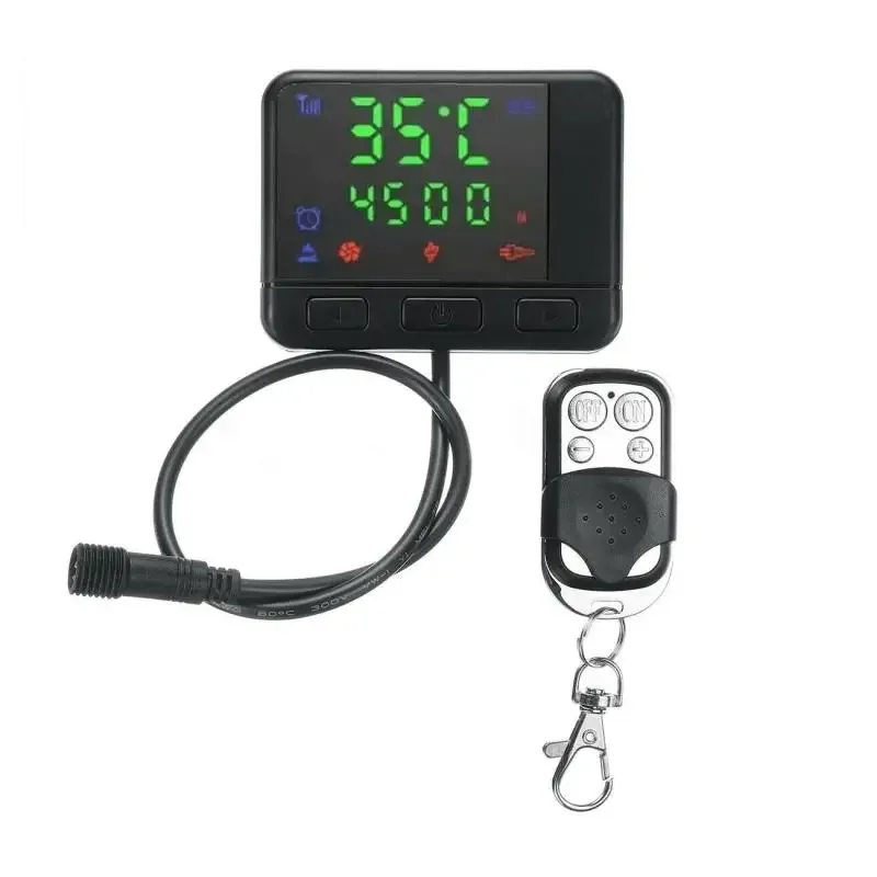 12V / 24V Diesel Heater Controller Air Parking Heater LCD Monitor Switch Universal Heating Device Controller Remote Control