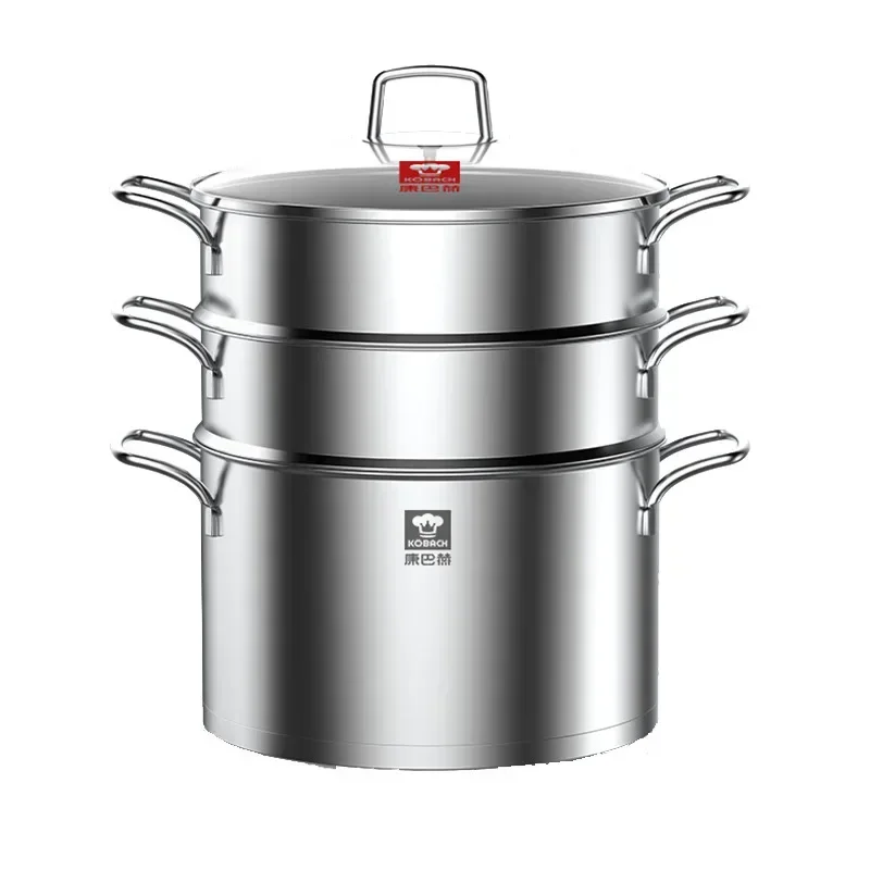 Multi Steamer hot pot Multilayer steamer cooker Hotpot Double boiler Stainless steel Steamer pots for cooking Home appliances
