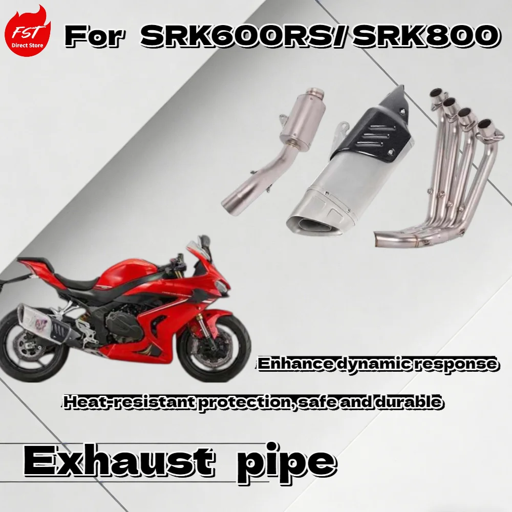 

Exhaust Header mid Pipe Full System OEM Style for SRK600RS SRK800 - Performance Motorcycle Parts Accessories