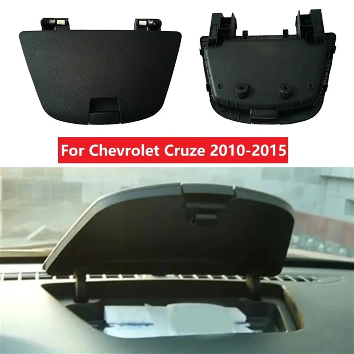 Car Dashboard Central Control Storage Box Cover Accessories for Chevrolet Cruze 2010-2015 Black