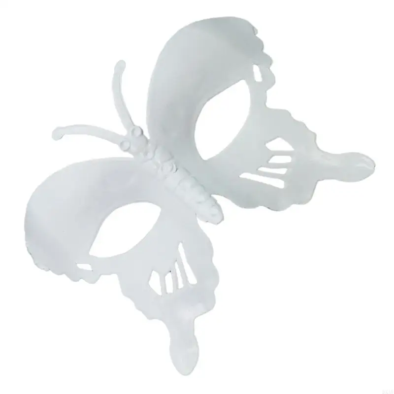DXAE Halloweenowa maska ​​biała maska ​​maskarada maska ​​pół twarzy maska ​​mardi gras maska