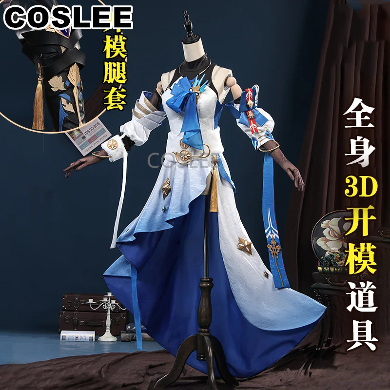 COSLEE Honkai: Star Rail Bronya Zaychik Cosplay Costume Game Suit Dress Uniform Halloween Party Outfit Women S-XXL New 2023