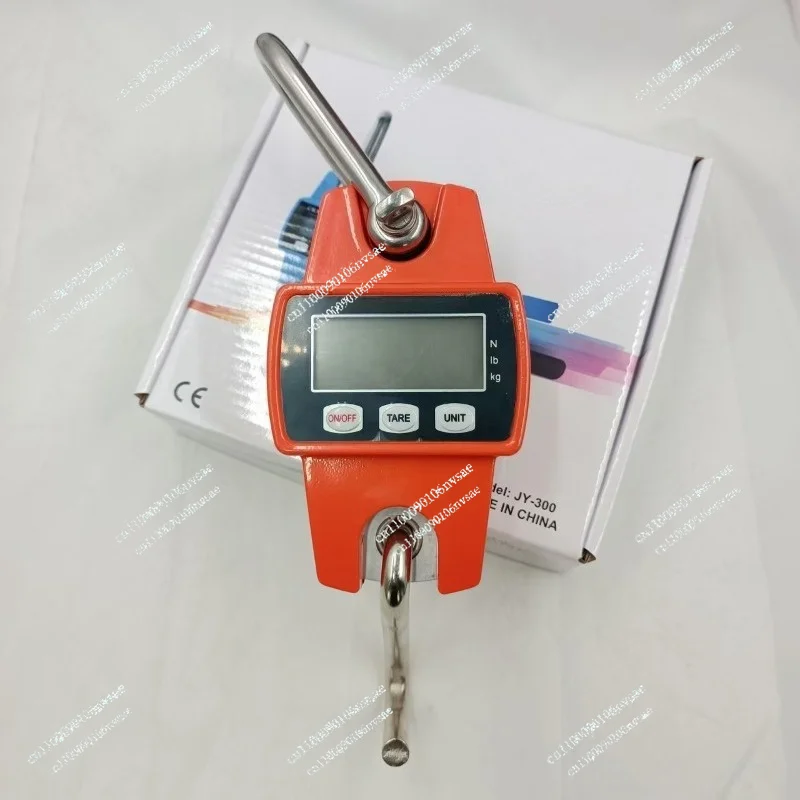 Portable Stainless Steel Hook LCD Electronic Digital Hanging Weight Scales 300kg Industrial Crane Scale Weighing Heavy Duty
