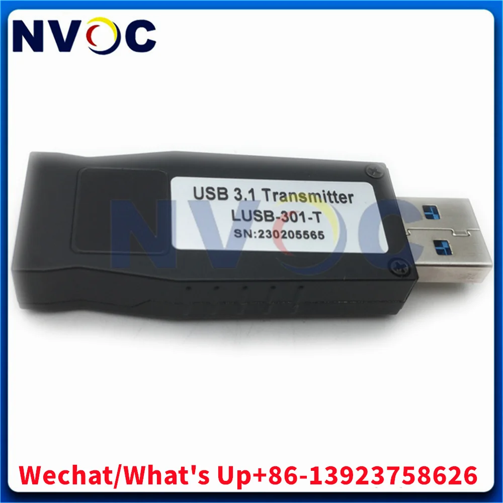 4Ch USB Data over Fiber Optic Extender+1Ch USB3.1 Gen  Modem with SMF LC Connector Fiber Port DC+12V power  5Gbps to 300 meters;
