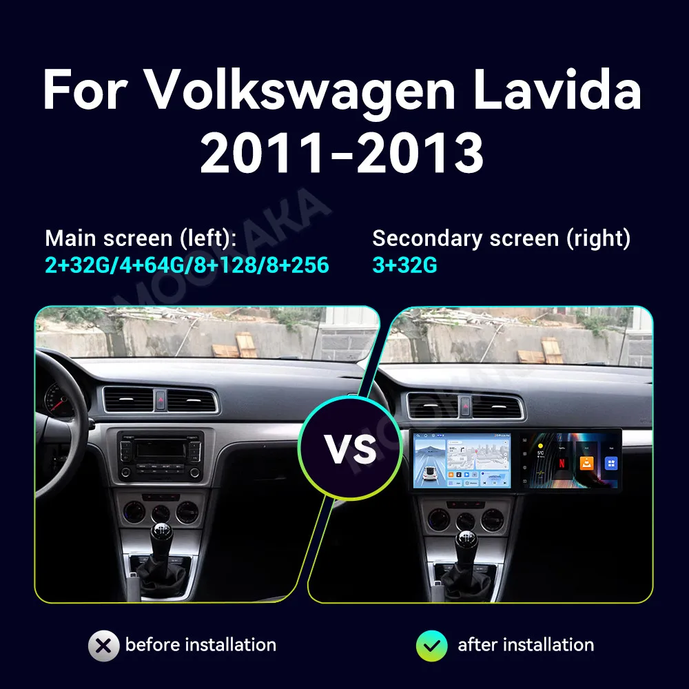 Car Accessories Radio For Volkswagen Lavida 2011-2013 Android Auto GPS Navigation Multimedia Stereo Receiver Head Unit Offline