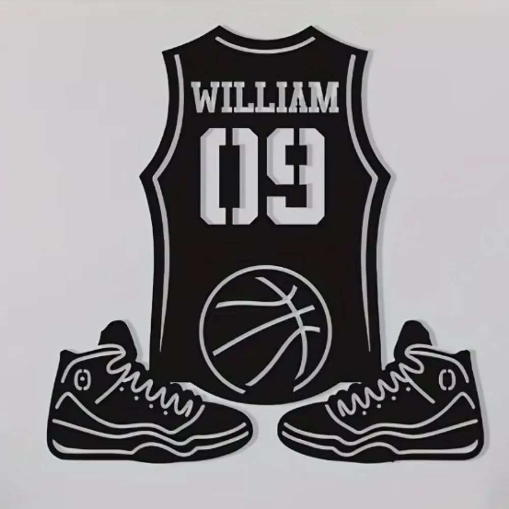 

High - Quality Custom Basketball Wall Decor. Personalized, Robust Metal. Great Gift for Basketball Lovers.