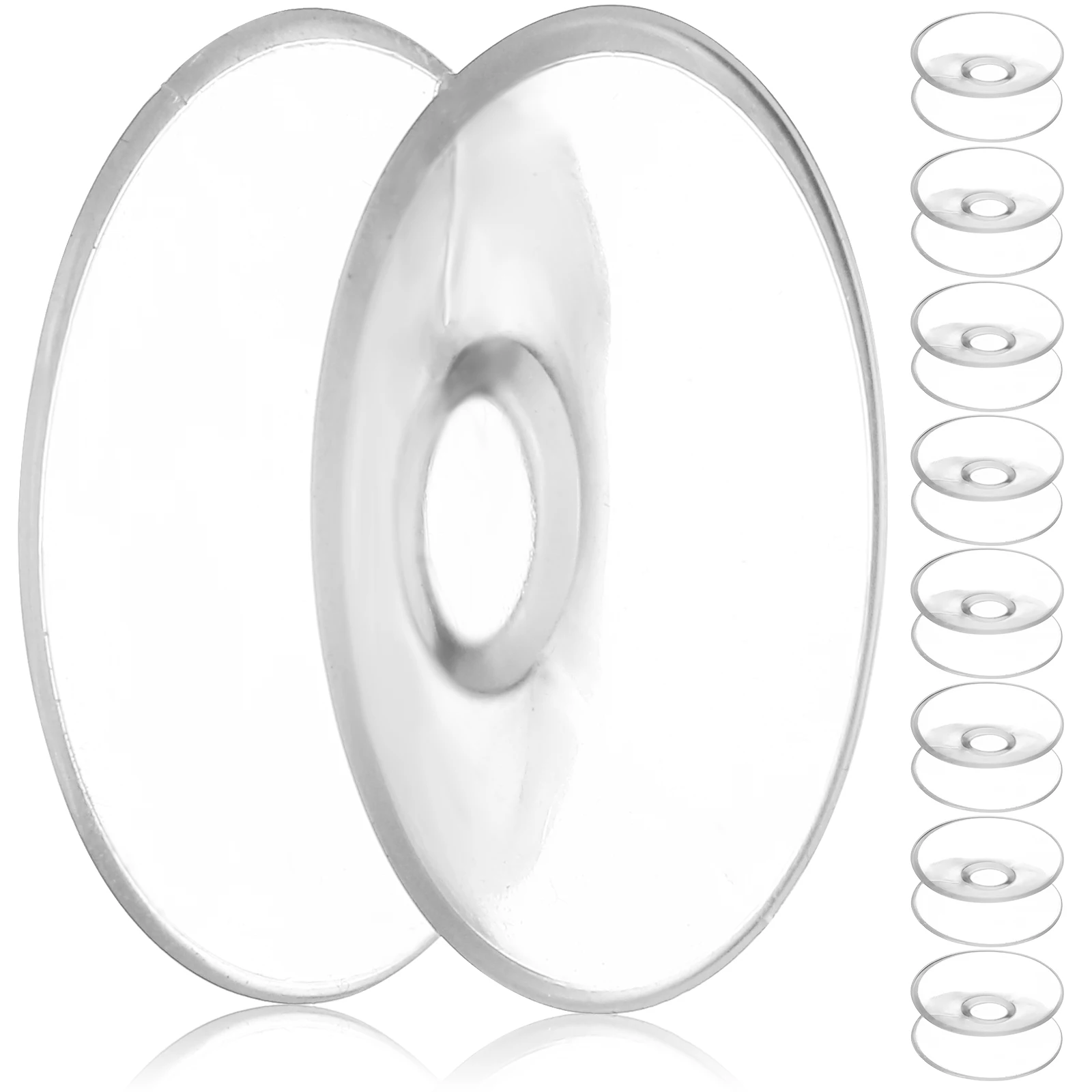 

10Pcs Double Sided Suction Cups Clear Plastic Sucker Cups PVC Glass Small Suction Cup Multipurpose Home Office Use
