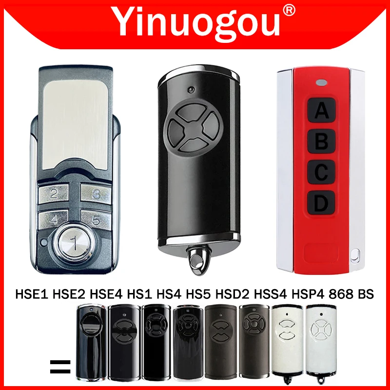 Imagem -02 - Hormann bs Hse2868-bs Hse4968-bs Hse1-868-bs Hs4-868-bs Hs5-868-bs Hs1-868-bs Hsd2 Hsp4 Hss4 Porta de Garagem Controle Remoto 868mhz