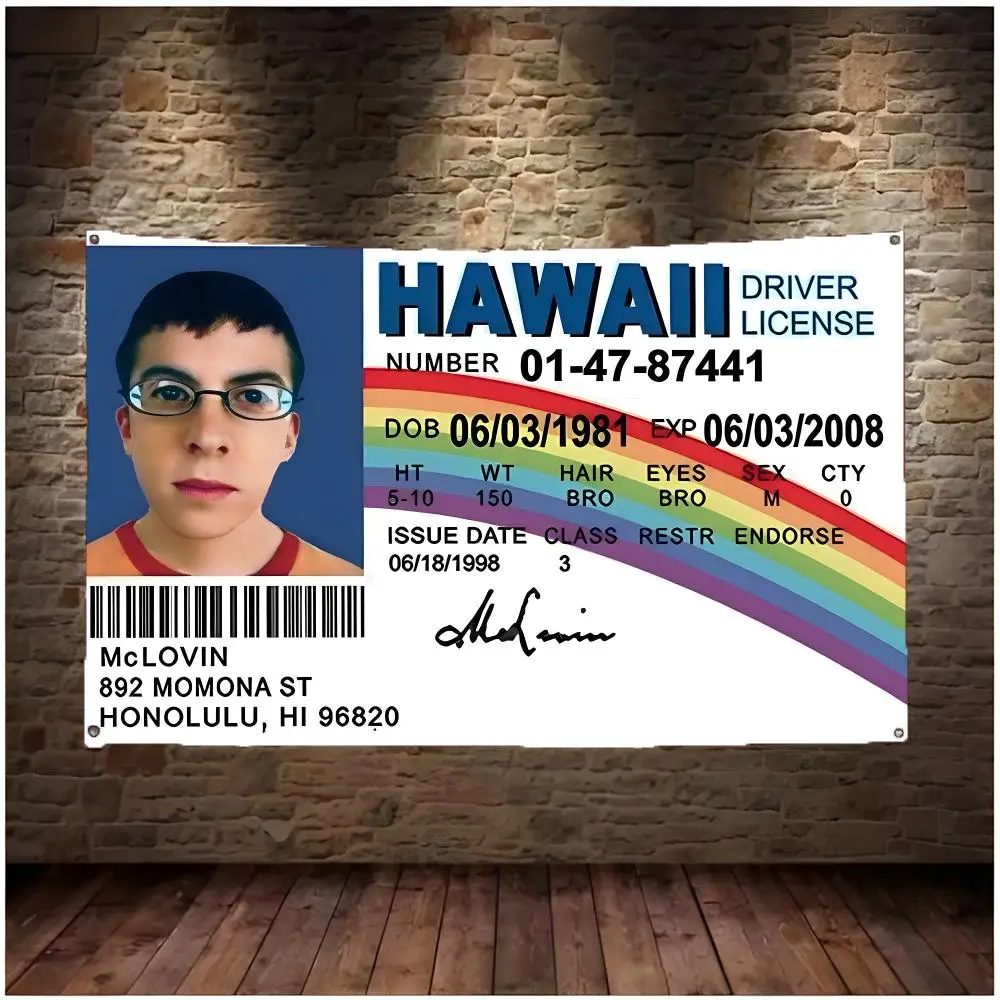 McLovin ID Flags Daily four ring borderless design indoor outdoor decor easy hang install