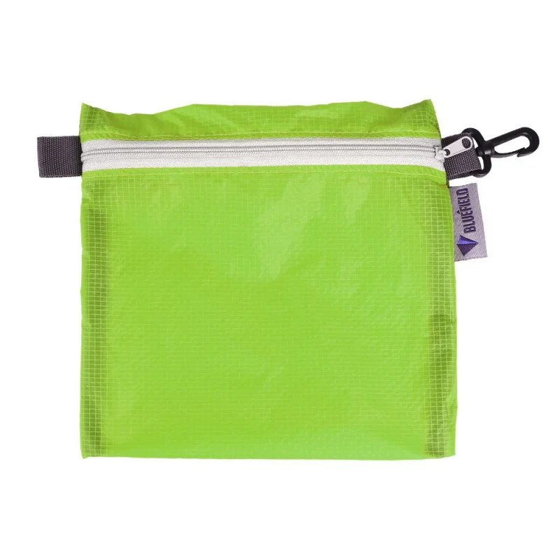 Wasserdichte Tasche mit Reißverschluss, Nylonbeschichtet, Silikon-Hakentasche, tragbarer Organizer, wiederverwendbar, für Outdoor, Camping, Wandern, Aufbewahrungstasche, Reisen