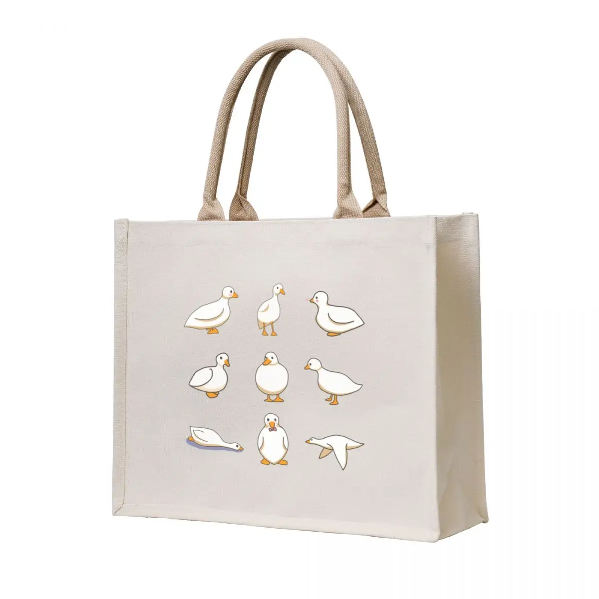 

duck sheet plain Tote Bag Women's shopper tote bags men Gift bag cloth bag woman