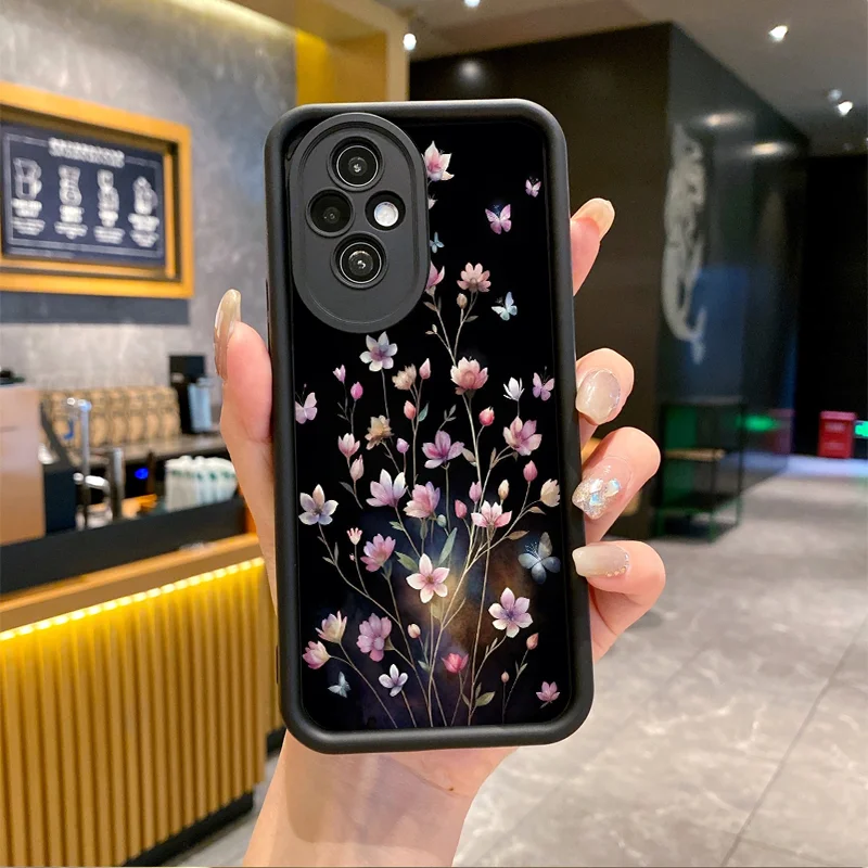 خمر الأزهار الفن فراشة زهرة نمط جراب هاتف ل OnePlus 10 R 11 12 Nord 2 3 4 CE3 CE4 CE5 لايت ACE2 ACE3 لينة يغطي