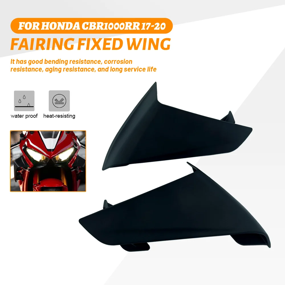 

For Honda CBR1000RR CBR 1000 RR 2017-2020 Motorcycle Fairing Parts Fixed Wing Wind Aerodynamic Winglet Windshield Spoiler