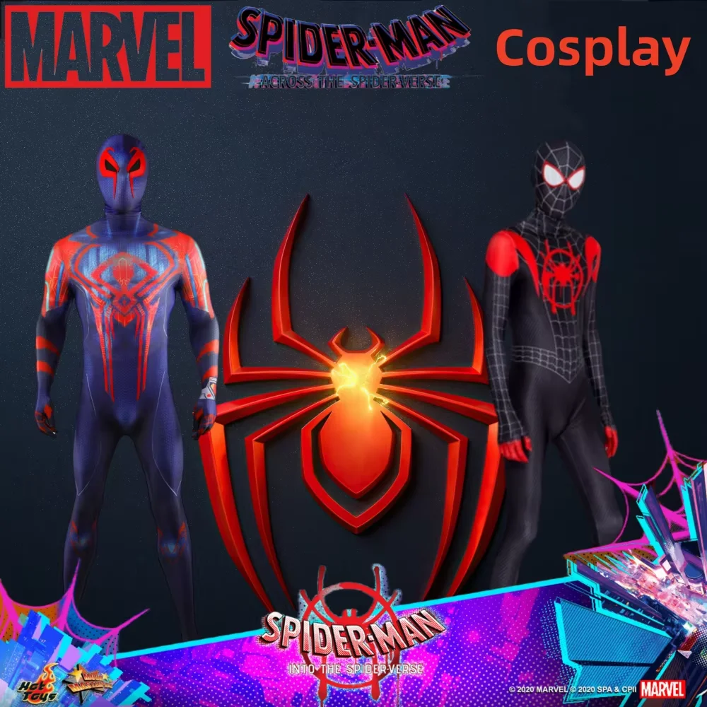 Halloween Per Adulti Bambini Tuta Party Dress Up Regalo Supereroe Spiderman Miles Morales 2099 Costume Cosplay Tute Spider Man
