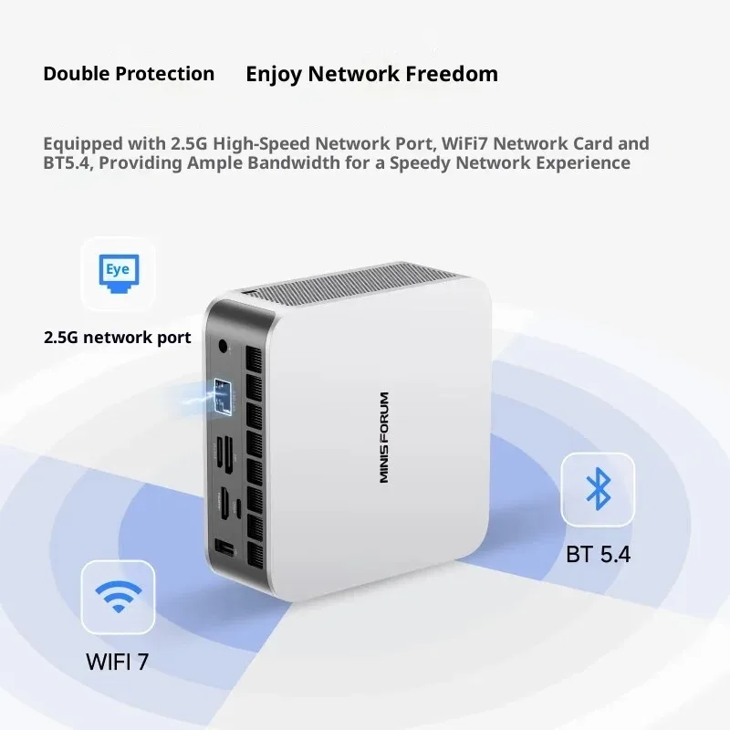 MINISFORUM X1-255: AMD Ryzen 7 255 AI Mini PC com OCuLink para GPU externo, jogos e escritório